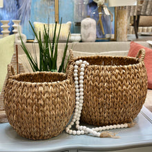 Load image into Gallery viewer, LG Woven Basket W/Handles
