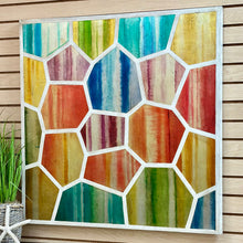 Load image into Gallery viewer, Vibrant Honeycomb Art
