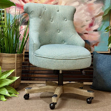 Load image into Gallery viewer, Aqua Speckled Office Chair

