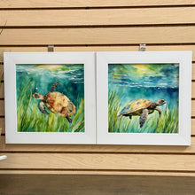Load image into Gallery viewer, Blue/Green Sea Turtle I
