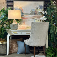 Load image into Gallery viewer, White Console/Desk w/ Gold Pulls
