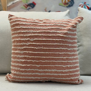 Peach Pillow w/ Fringe