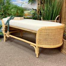 Load image into Gallery viewer, Oval Rattan Bench
