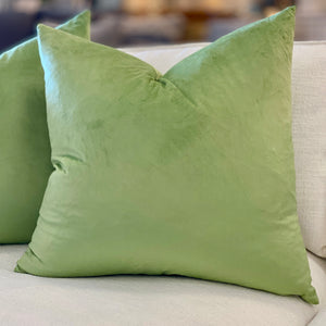 Lime Green Down Pillow