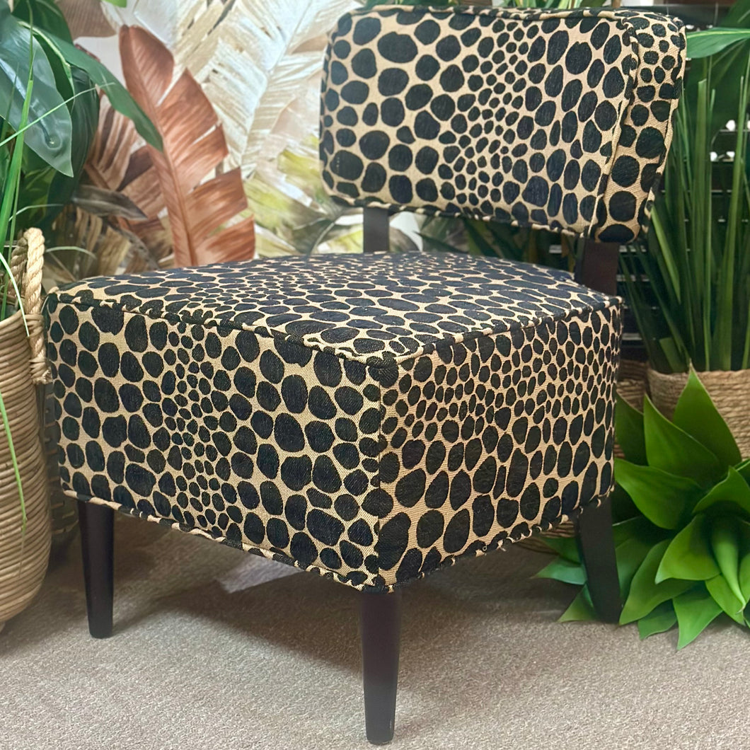 Giraffe Print Accent Chair