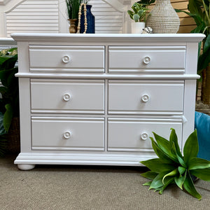 6DRW White Dresser