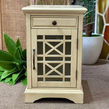 Load image into Gallery viewer, Antique Cream Chairside Table

