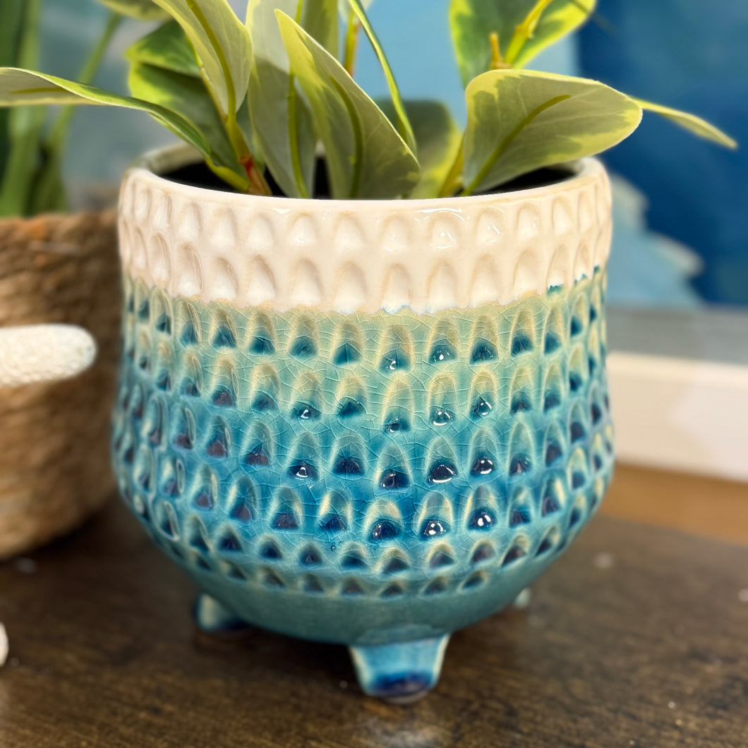 Teal Ombre Planter