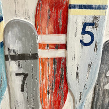 Load image into Gallery viewer, Numbered Raised Oars Art
