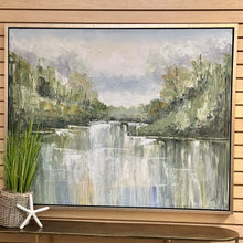 Load image into Gallery viewer, Hand Painted Pond Abstract
