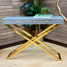 Load image into Gallery viewer, Faux Shagreen Console
