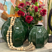 Load image into Gallery viewer, Lg Green Textured Vase
