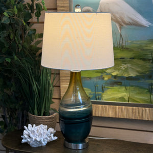 Blue/Yellow Ombre Lamp