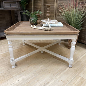 Two-Toned Square Coffee Table