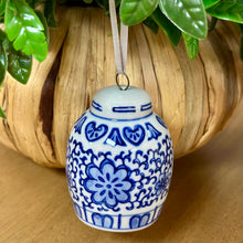 Load image into Gallery viewer, Blue &amp; White Ornament III
