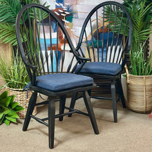 Load image into Gallery viewer, Black Armed Dining Chair

