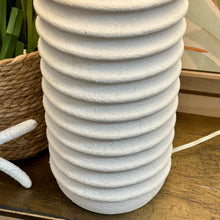 Load image into Gallery viewer, Ivory Ribbed Lamp
