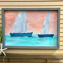 Load image into Gallery viewer, Hand Painted Sailing Art
