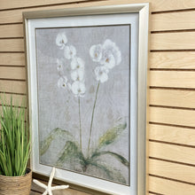 Load image into Gallery viewer, Silver Framed Floral Art
