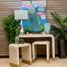 Load image into Gallery viewer, Waterfall Mother of Pearl Side Table
