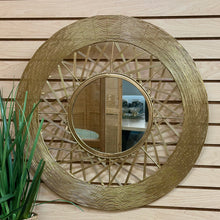 Load image into Gallery viewer, Gold Weave Mirror
