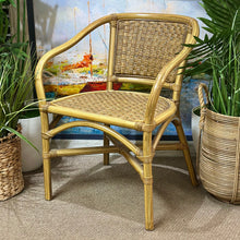 Load image into Gallery viewer, Wood &amp; Rattan Arm Chair
