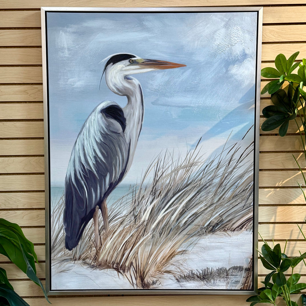 Right Facing Egret On Dune