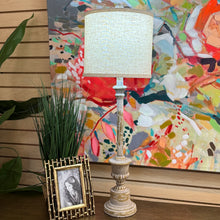 Load image into Gallery viewer, Ornate Wood Buffet Lamp
