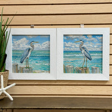 Load image into Gallery viewer, Blue Heron On Piling I
