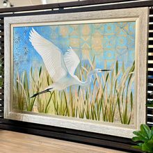 Load image into Gallery viewer, &#39;Snowy Egret In Flight&#39; Giclee
