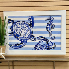 Load image into Gallery viewer, Striped Turtle Giclee
