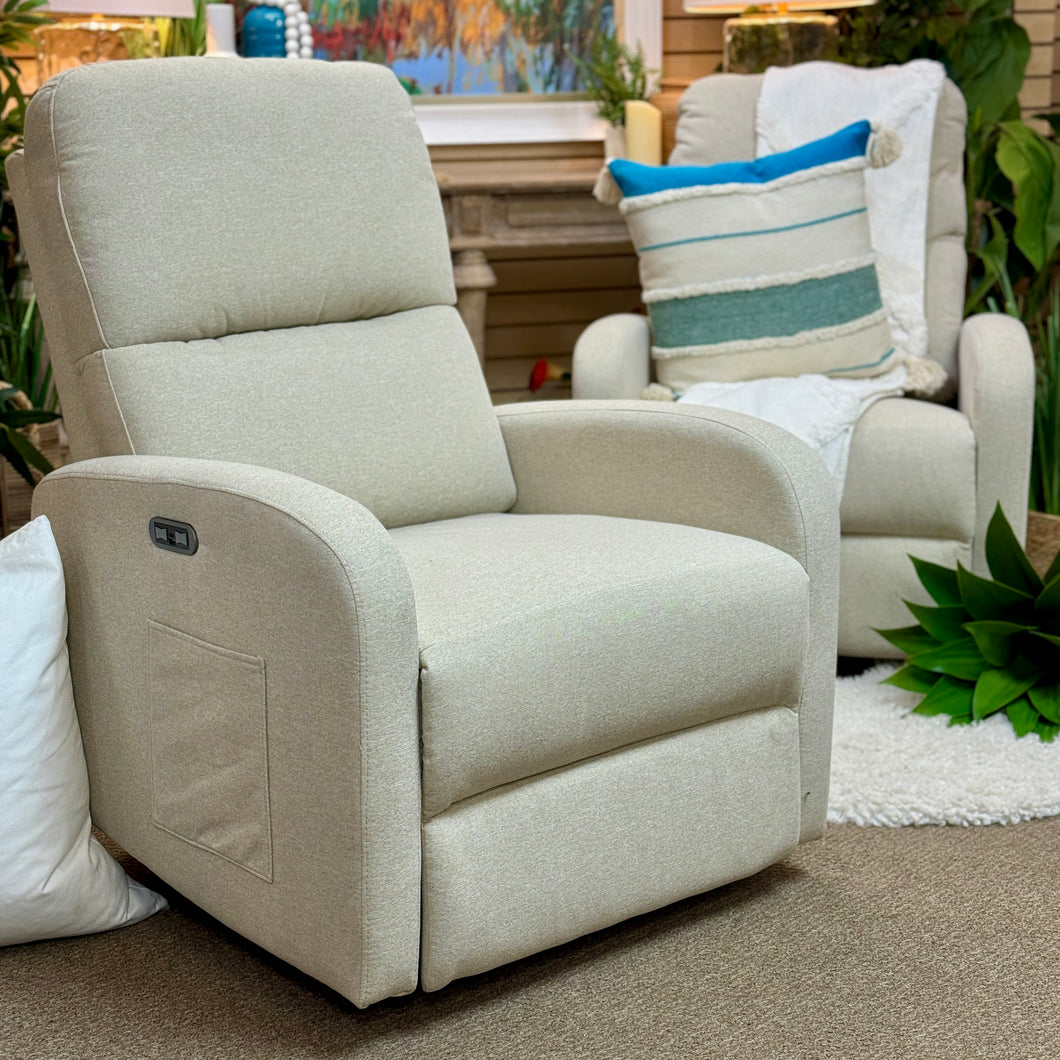 Beige Power Recliner
