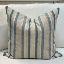 Load image into Gallery viewer, Blue Striped Down Pillow

