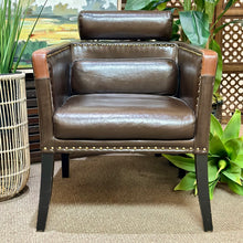 Load image into Gallery viewer, French Mid Century Leather Chair
