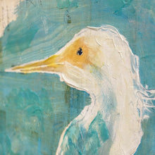 Load image into Gallery viewer, Turquoise Heron Canvas
