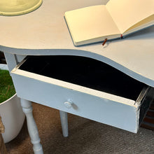 Load image into Gallery viewer, Distressed Blue Vanity/Desk
