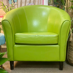 Lime Green Barrel Chair