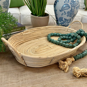 SM Hand Woven Rattan Tray