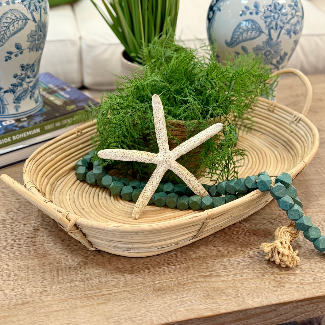 LG Hand Woven Rattan Tray