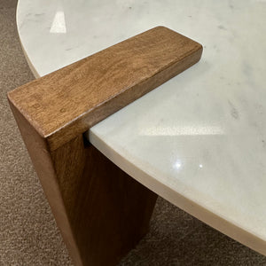 Marble & Wood Coffee Table