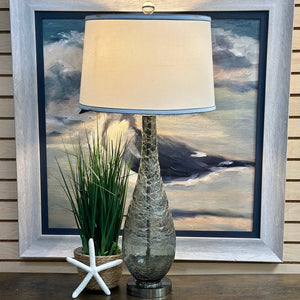 Crackled Glass Lamp