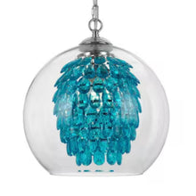 Load image into Gallery viewer, Elements Turquoise Crystal Chandelier
