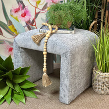 Load image into Gallery viewer, Powder Blue Upholstered Bench
