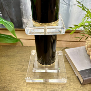 Black/Acrylic Lamp