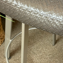 Load image into Gallery viewer, Set/3 Woven Silver Stools
