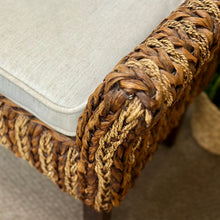 Load image into Gallery viewer, Wicker Bench W/Cushion
