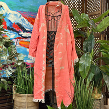 Load image into Gallery viewer, Coral Jungle Kimono
