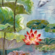 Load image into Gallery viewer, Hand Painted Koi Pond Art
