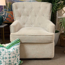 Load image into Gallery viewer, Ivory Swivel Chair
