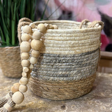 Load image into Gallery viewer, Sm Grey/Ivory Basket
